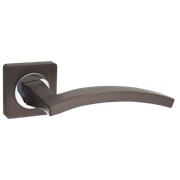 Ручка дверная Puerto, квадратная, мод. (KB) AL 520-02 MBN, матовый/чёрный никель
