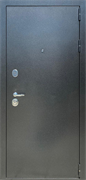 Дверь метал. СТРАЖ, Антик серебро- ЗЕРКАЛО/Дуб фил крем, 860*2050